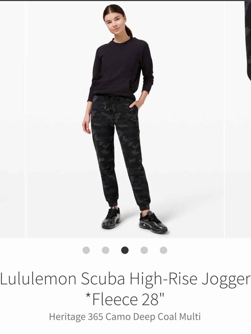 lululemon athletica Deep Coal Multi Camo Scuba High-Rise Joggers